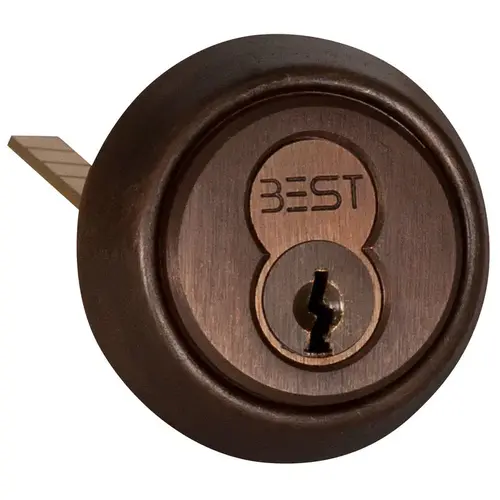 BEST 12E72-S2RP613 7 Pin Standard Rim Cylinder Housing Oil Rubbed Bronze Finish