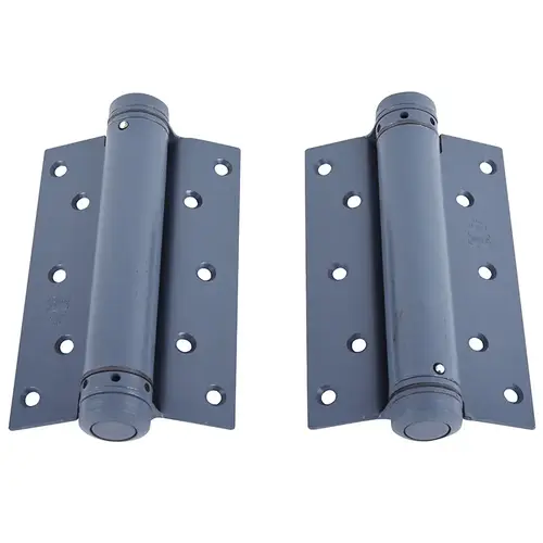 7" Full Mortise Square Corner Spring Hinge with Non Template Pattern Prime Coat Finish