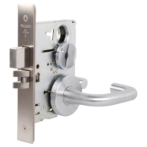 Falcon MA301 SG 626 MA Series Privacy Mortise Lock, Satin Chrome