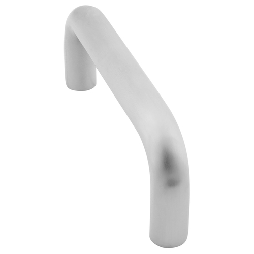 10" Straight Door Pull, 1" Round and 1-1/2" Clearance Satin Stainless Steel Finish