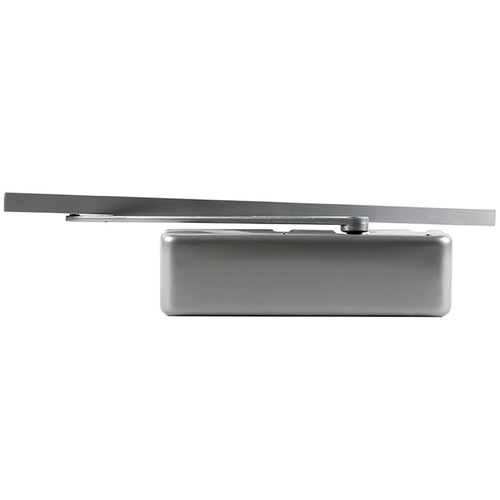 4210T Series Size 1-5 Grade 1 Sprayed Aluminum Left Hand Standard Track Arm Surface Door Closer