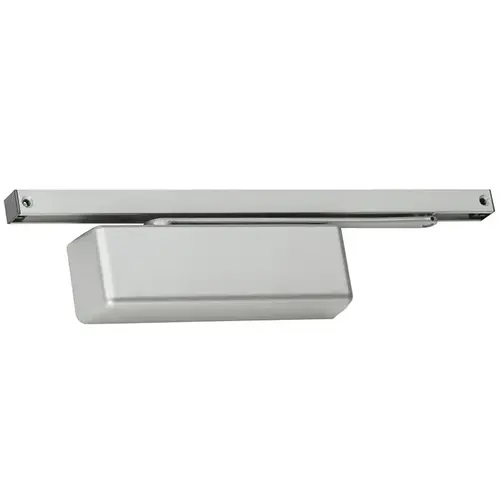 4010T Series Size 1 to 5 Sprayed Aluminum Grade 1 Surface Door Closer, Standard Track Arm, Right Hand