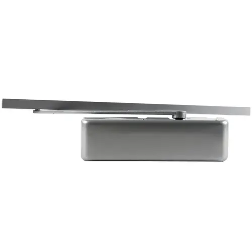 4210T Series Size 1 to 5 Sprayed Aluminum Grade 1 Surface Door Closer, Standard Track Arm, Right Hand