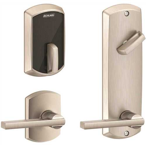 Schlage FE410F LAT 619 GRW 12356 10121 134 55 FE Satin Nickel Control