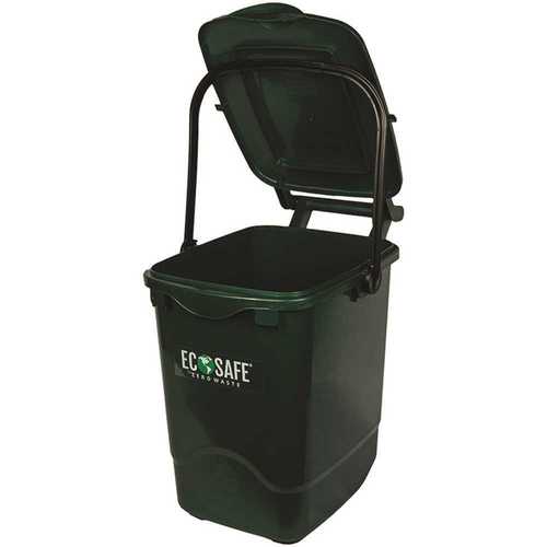 ECOSAFE ECGRN 6 Gal. Green Indoor/Outdoor Commercial Trash Can Fits 21 in. x 25 in. Liner - pack of 6
