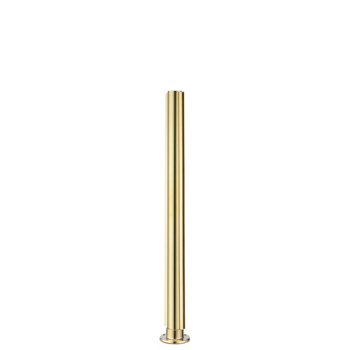 Lavi 00-PR53F/C 24-inch Tall Divider Post 1/4" 24 Inches Flange Center Flat Polished Brass