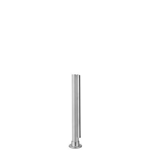 Lavi 44-PR51F/E 16-inch Tall Divider Posts 1/4" 16 Inches Flange End Flat 304-Grade Satin Stainless Steel