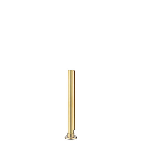 16-inch Tall Divider Posts 1/4" 16 Inches Flange End Flat Polished Brass