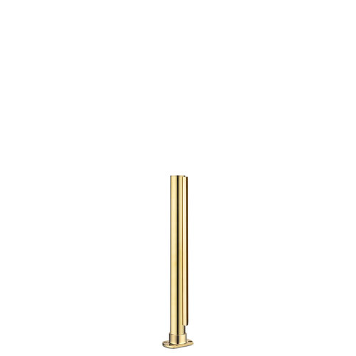 16-inch Tall Divider Posts 1/4" 16 Inches Cut Flange End Flat Polished Brass