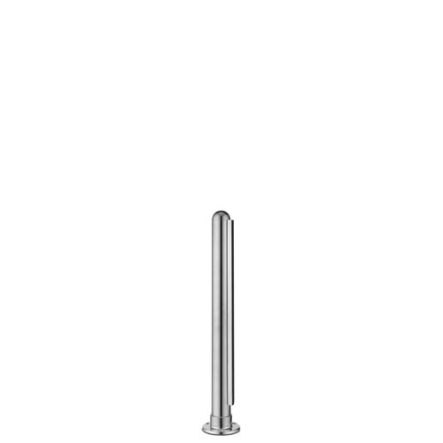 Lavi 40-PR51/E 16-inch Tall Divider Posts 1/4" 16 Inches Flange End Dome 304-Grade Polished Stainless Steel