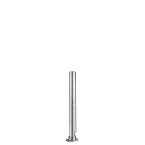 16-inch Tall Divider Posts 1/4" 16 Inches Cut Flange End Flat 304-Grade Polished Stainless Steel