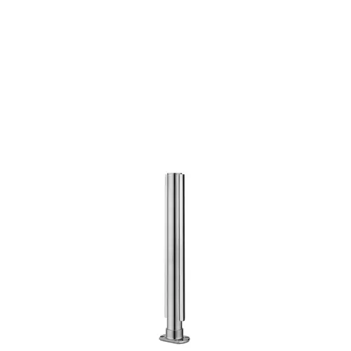 16-inch Tall Divider Posts 1/4" 16 Inches Cut Flange Center Flat 304-Grade Polished Stainless Steel