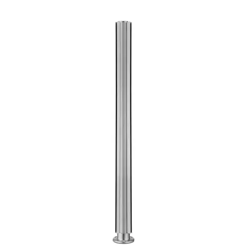 30-inch Tall Divider Post 1/4" 30 Inches Flange Corner Flat 304-Grade Satin Stainless Steel