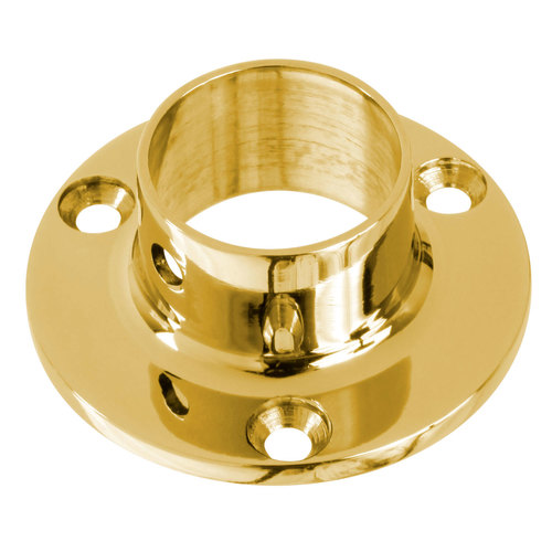Lavi 00-500/1 Wall Flange for 1-Inch Tubing 1" Polished Brass