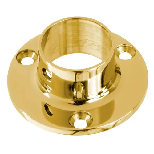 Wall Flange for 1-Inch Tubing 1" Polished Brass