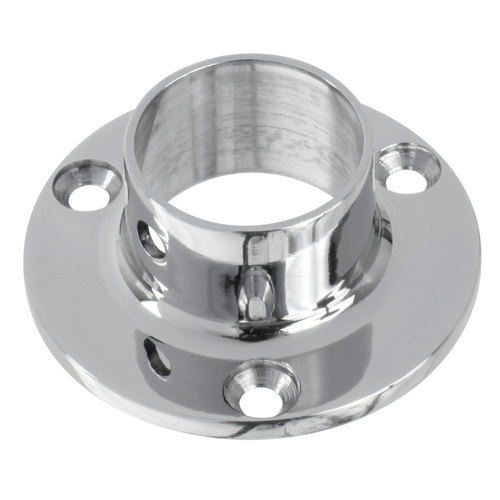 Wall Flange for 1-Inch Tubing 1" 304-Grade Polished Stainless Steel