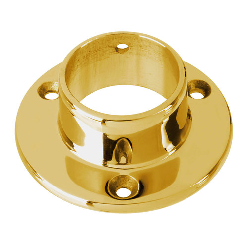 Wall Flange for 1.5-Inch Tubing 1.5" Polished Brass