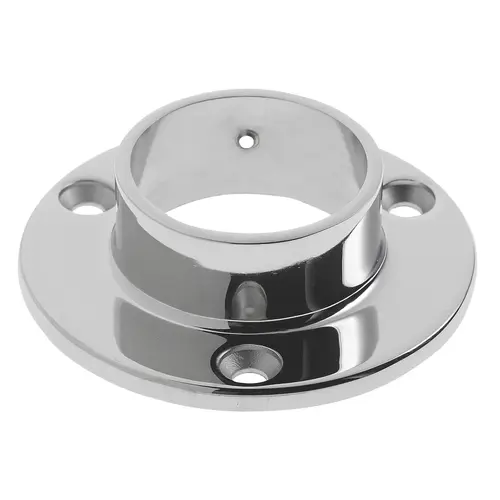 Stainless Steel Wall Flange for 1.67-Inch Tubing 1.67" 316-Grade Polished Stainless Steel