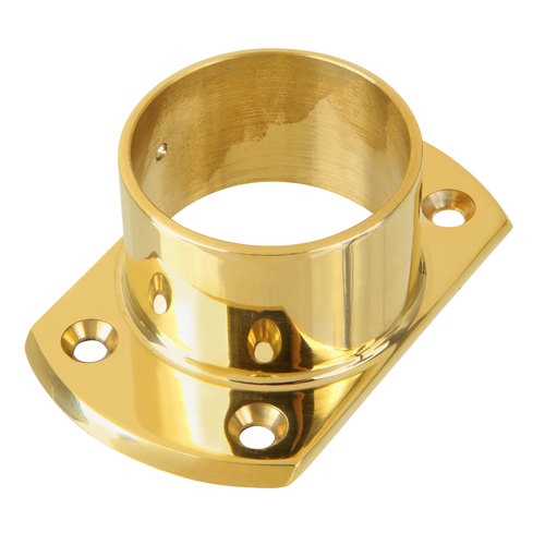 Cut Wall Flange for 2-Inch Tubing Cut Flange 2" Polished Brass