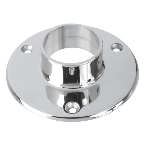 Floor Flange for 2-Inch Tubing 2" 304-Grade Polished Stainless Steel