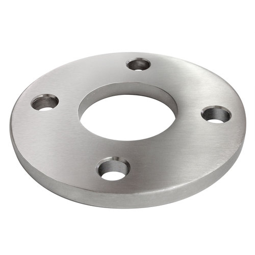 Welded Floor Flange for 2-Inch Tubing 2" 316-Grade Satin Stainless Steel