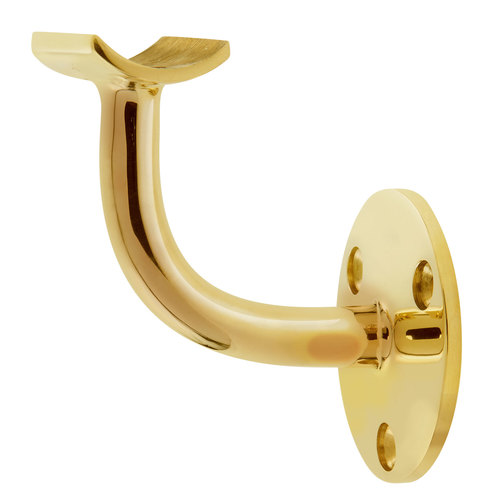 Handrail Bracket for 1.5-inch Tubing 1.5" Polished Brass