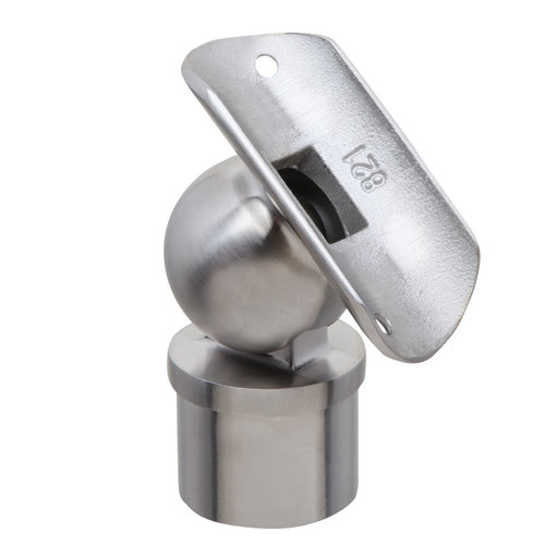 Adjustable Ball Handrail Saddle for 1.5" Diameter Tubing .050" 1.5" Round Tubing 1.5" 304-Grade Satin Stainless Steel