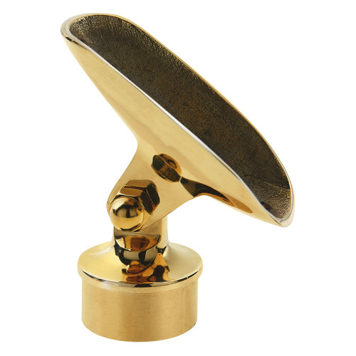 Handrail Saddle for 1.5-inch Diameter Brass Tubing .050" 1.5" Round Tubing 1.5" Polished Brass