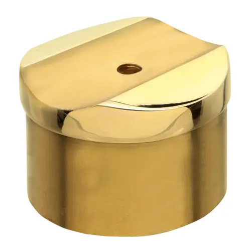 Perpendicular Collar for 2-inch Railing .050" 2" Polished Brass