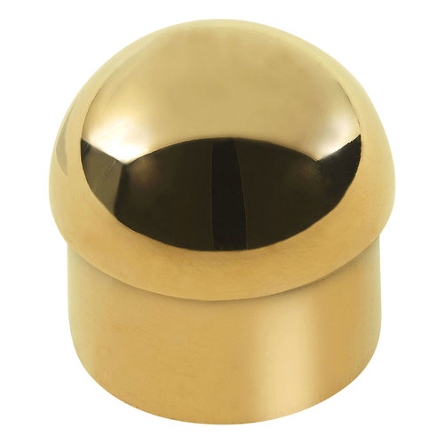 Rounded End Cap for 1-inch Brass Tubing .050" 1" Polished Brass