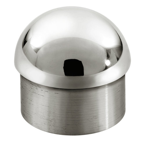 Lavi 47-602/424 Rounded End Cap for Stainless Steel Handrail .080" 1.67" 316-Grade Polished Stainless Steel