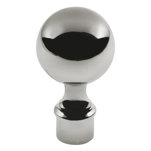 Ball Finial for 1.5-inch Railing Tubing .060" 1.5" 316-Grade Polished Stainless Steel