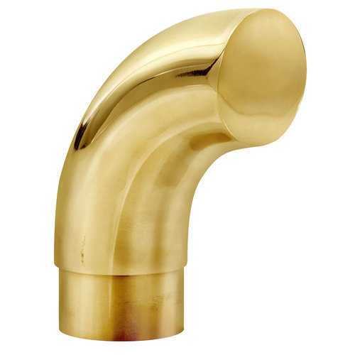 Radius Wall Return for 1.5-inch Handrail Tubing .050" 1.5" Polished Brass