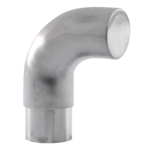 Radius Wall Return for 1.5-inch Handrail Tubing .050" 1.5" 304-Grade Satin Stainless Steel