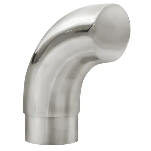 Radius Wall Return for 1.5-inch Handrail Tubing .050" 1.5" 304-Grade Polished Stainless Steel