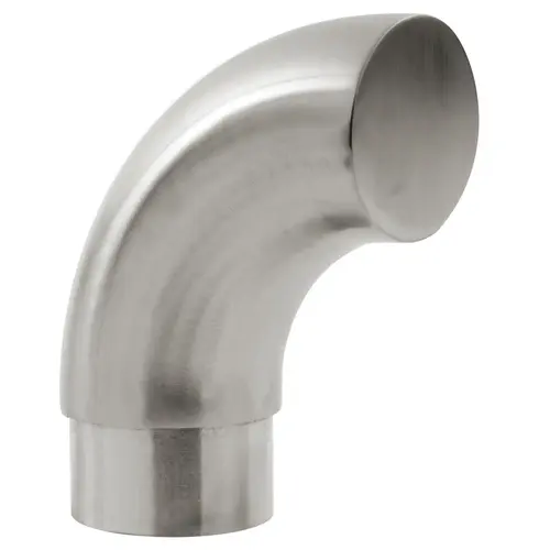 Radius Wall Return Railing Component for 2-inch Handrail .060" 2" 316-Grade Satin Stainless Steel