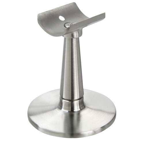 Modular Undrilled Handrail Saddle for Short Wall Railing Modular Component 1.5" 316-Grade Satin Stainless Steel