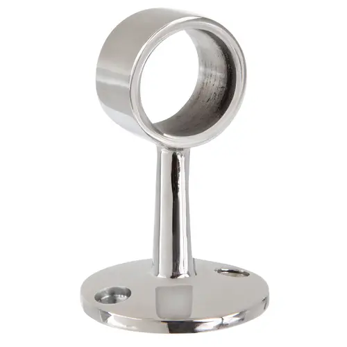 Flush Center Railing Post for Grab Bars and Railing Projects 1" 304-Grade Polished Stainless Steel