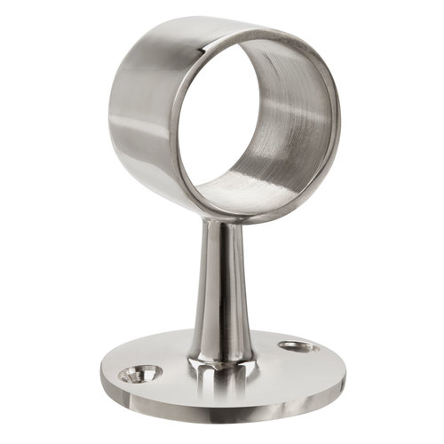 Flush Center Posts for Short Wall Railing Systems 1.5" 304-Grade Polished Stainless Steel