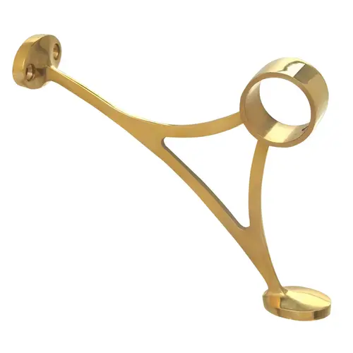 Lavi 00-400/1H Combination Footrail Bracket Polished Brass Finish