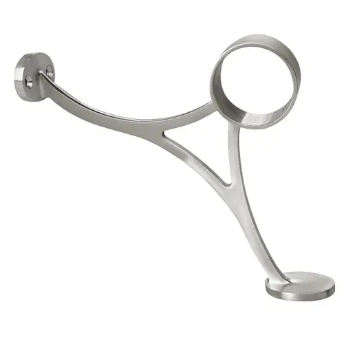 Lavi 44-400/2 Bar Railing Combination Bracket For Footrail Satin Stainless Steel Finish
