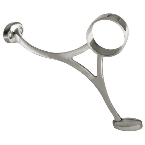 Lavi 40-400/2 Bar Railing Combination Bracket for Footrail 2" 304-Grade Polished Stainless Steel