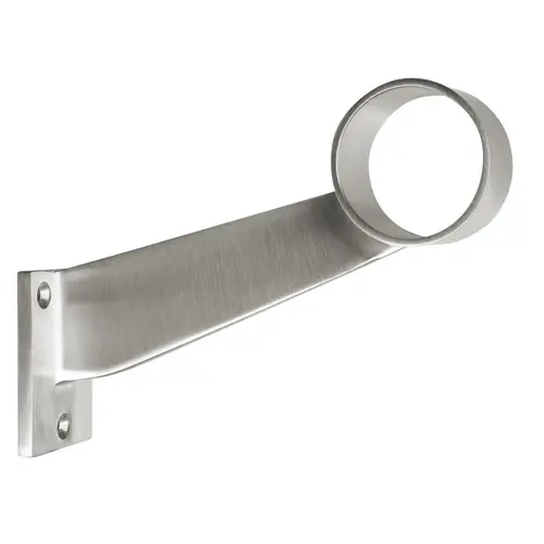 Lavi 44-406/2 Contemporary Footrail Bracket Satin Stainless Steel Finish