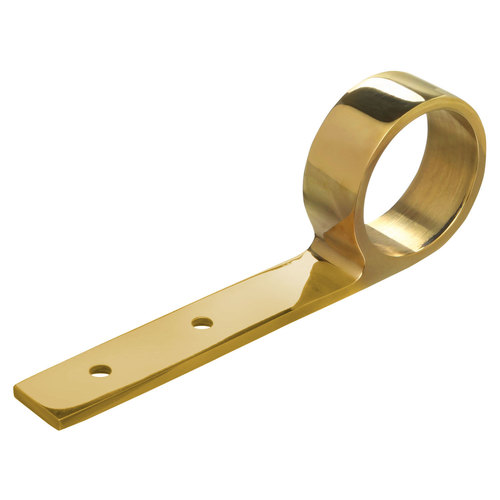 Arm Rail Bracket for 2-inch Tubing 2" Polished Brass