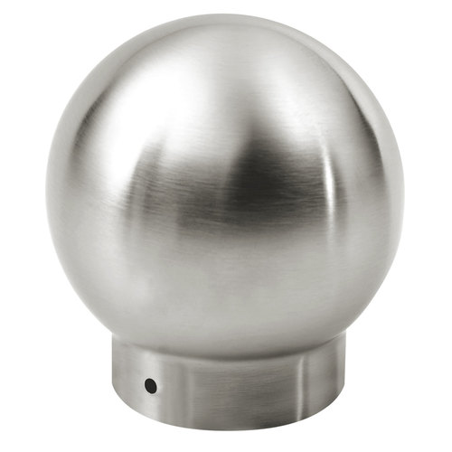 Ball Single Outlet Railing Component for 1.5-Inch Tubing 1.5" 304-Grade Satin Stainless Steel