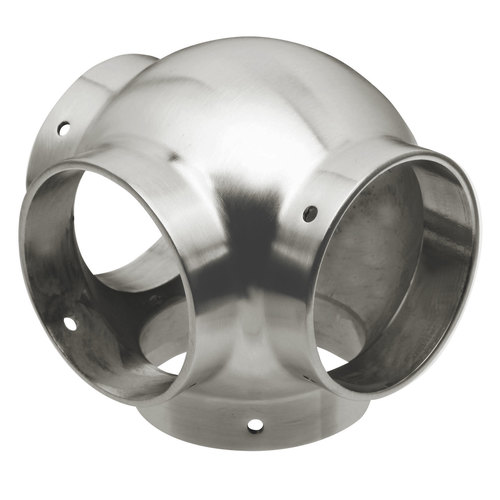 Ball Fitting for 2-Inch Bar Railing 2" 304-Grade Satin Stainless Steel