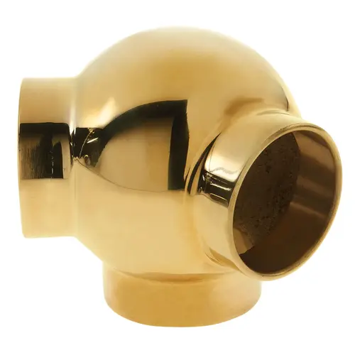 Ball Railing Component For Architectural Railing Systems Polished Brass