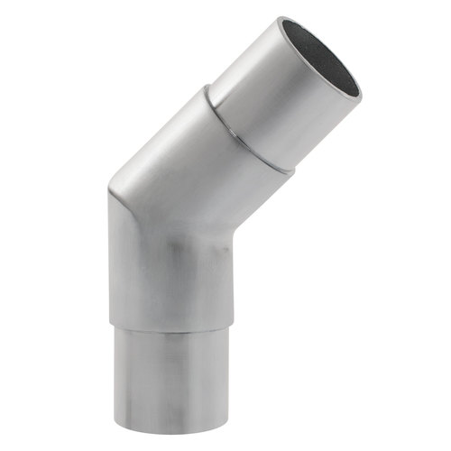 135 degree Flush Elbow Railing Component for Handrail .050" 1.5" 304-Grade Satin Stainless Steel