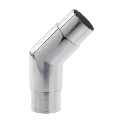 135 degree Flush Elbow Railing Component for Handrail .060" 1.5" 316-Grade Polished Stainless Steel