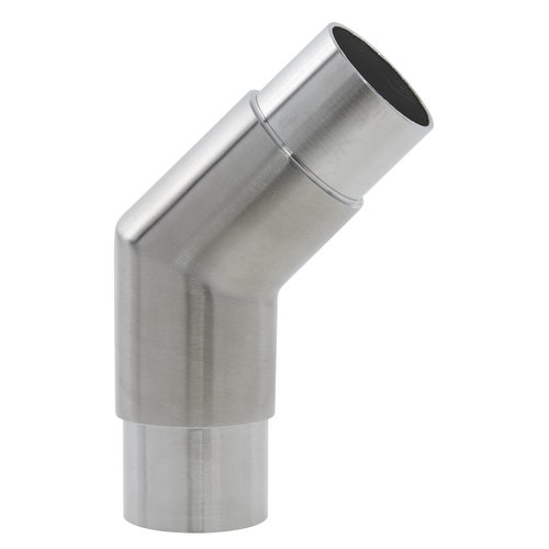 Lavi 49-730/424 Flush Elbow Railing Component for Stainless Steel Tubing .080" 1.67" 316-Grade Satin Stainless Steel